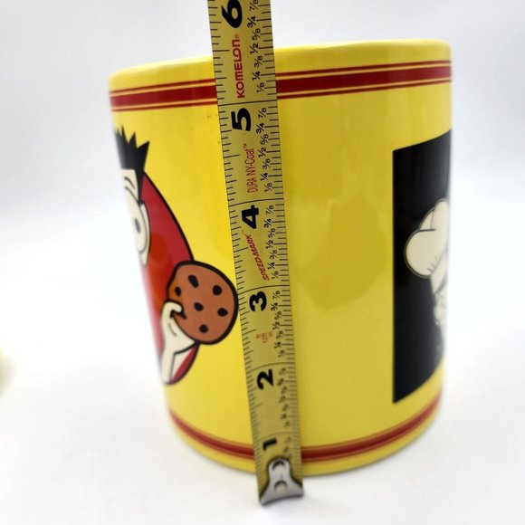 Vintage Homemade Cookies for Dummies Cookie Jar Canister Red Ceramic 6.25 in - Picture 9 of 12